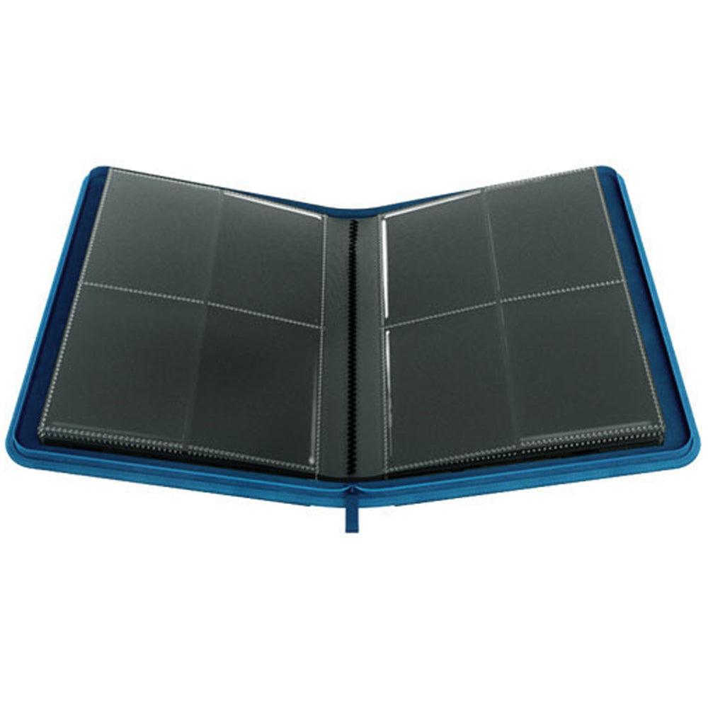 Zip Up Binder -8 Pocket Blue