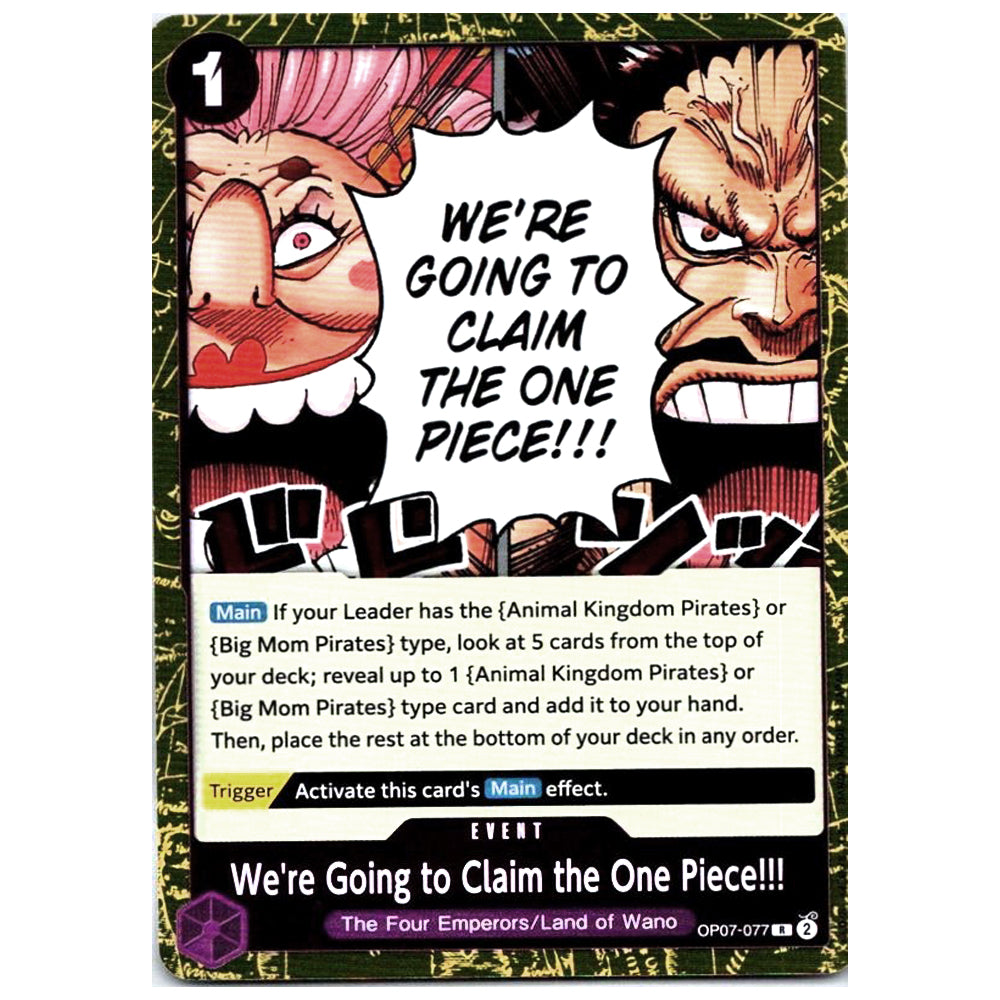 We're Going to Claim the One Piece!!!- OP07-077