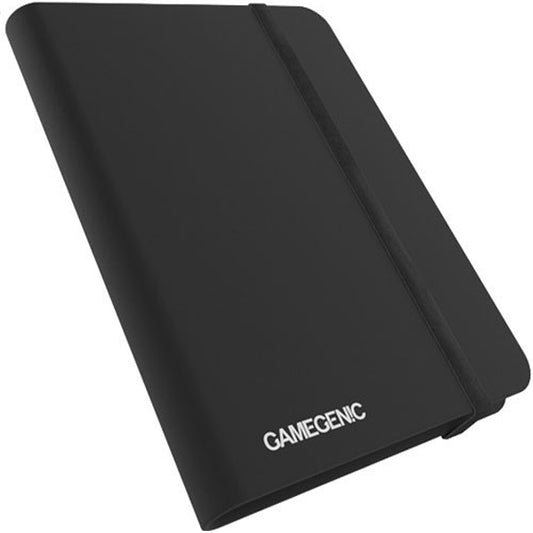 Casual Binder 8-Pocket with Elastic Strap- Black