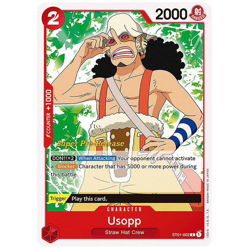 Usopp - Super Pre-Release Stamp - ST01-002